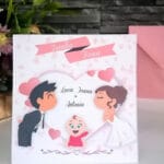 invitație nuntă și botez fetiță