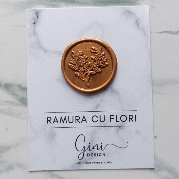 ștampilă pentru sigilii de ceară flori