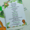invitație de botez jungle, invitație de botez safari, invitație de botez junglă
