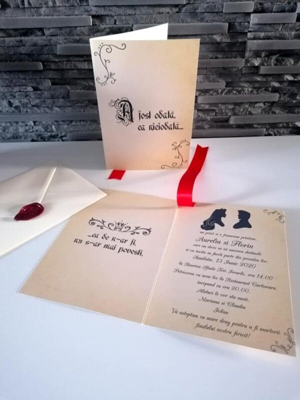 invitatie de nunta basm