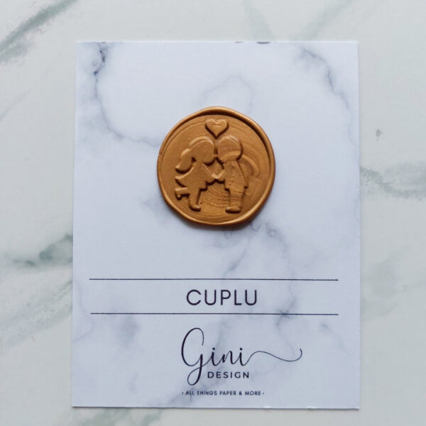 ștampilă pentru sigilii de ceară cuplu