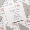 Invitatie nunta gri&roz