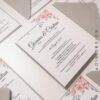 Invitatie nunta gri&roz
