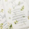 Invitatie greenery de primavara