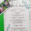 invitatie de nunta cu verde pink collage