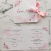 invitatie de botez crini, invitatie botez, invitatie panglica, invitatie botez fete