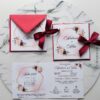 invitatie de nunta burgundy