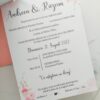 invitatie de nunta cu poza pink collage