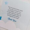 Invitație de botez cățel verde mint