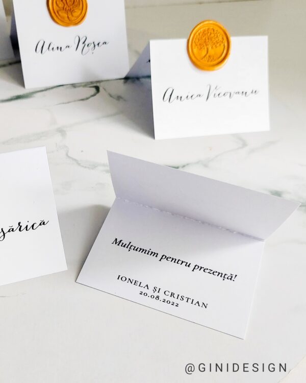 place card cu sigiliu