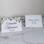 place card nuntă floral