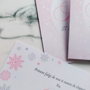 invitație de botez fulg de nea, invitație de botez fulgi, invitație de botez iarna, invitație de botez craiasa