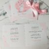 invitație de botez roz, invitație de botez iepuraș roz, invitație de botez iepuraș