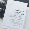 Invitatie nunta foto minimalistă