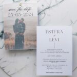 Invitatie nunta foto vellum, invitatie nunta foto hartie de calc