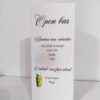 meniu trifold nuntă