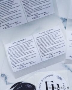 etichete adezive personalizate florarie instructiuni flori