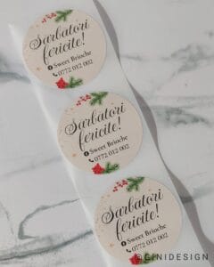 etichete adezive personalizate craciun