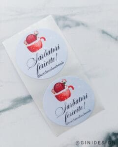etichete adezive personalizate craciun chocolate bomb