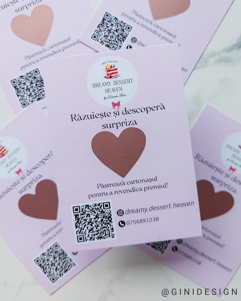 Voucher răzuibil câștig cofetărie
