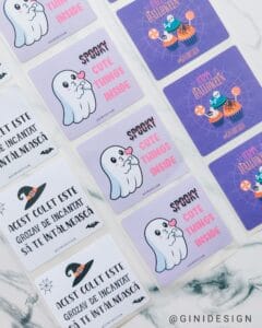etichete adezive personalizate mesaj halloween