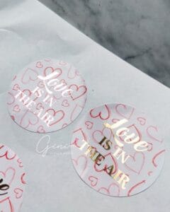 Etichete adezive personalizate cu folio Ziua Indragostitilor