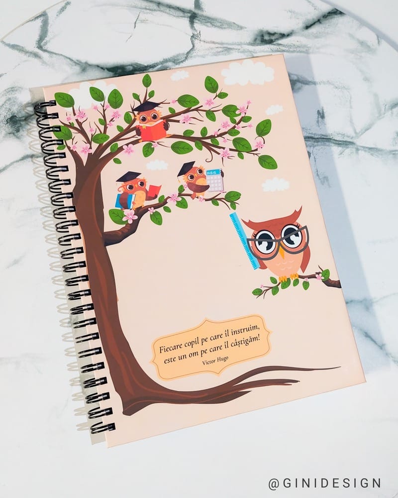 Agendă personalizată profesor, agendă personalizată educator, agendă personalizată învățător