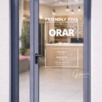 sticker orar magazin