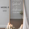 Sticker oglindă nuntă - welcome to the wedding of