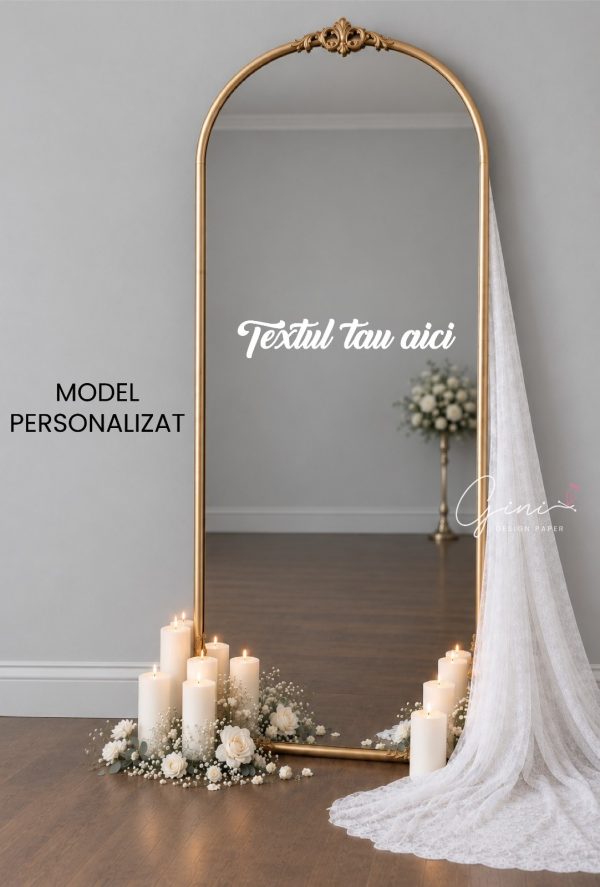 Sticker oglindă nuntă - model personalizat