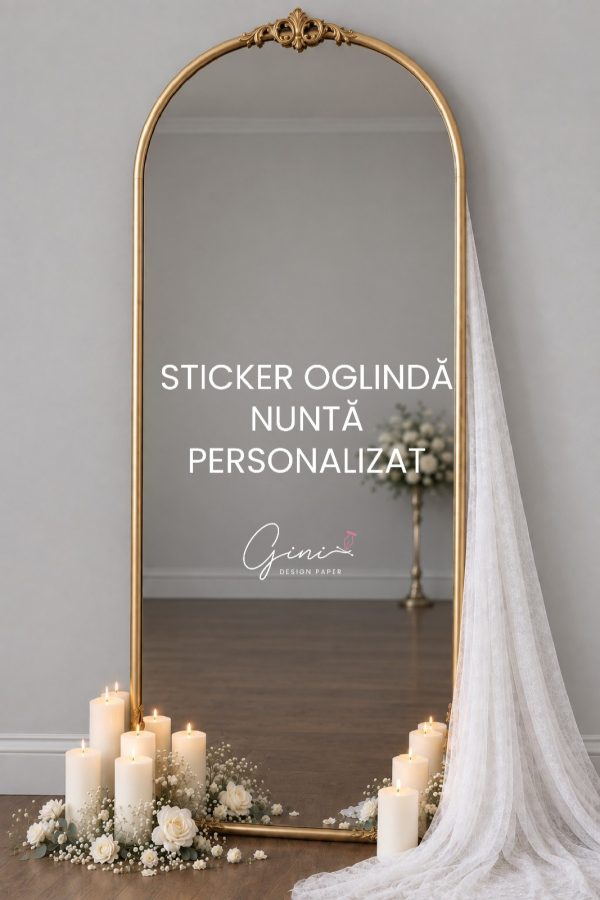 Sticker oglindă nuntă