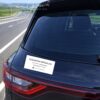 sticker auto cu fundal