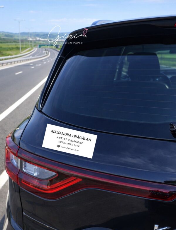 sticker auto cu fundal