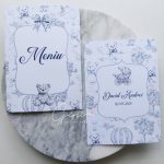 Meniu botez baby dior albastru