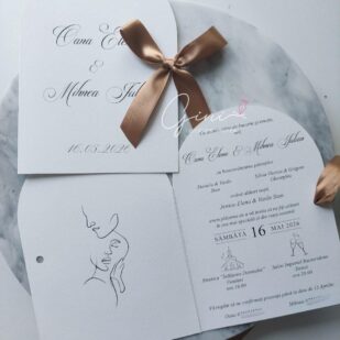 Invitație de nuntă arcadă