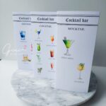 Meniu nuntă trifold ziar