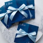 Invitație nuntă navy