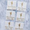 Sticker pahare botez balerină
