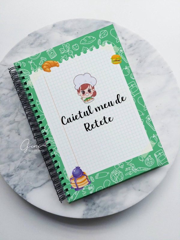 agendă rețete, caiet de rețete