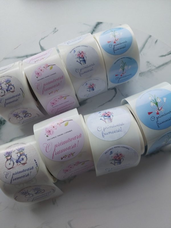 Etichete adezive personalizate primăvară