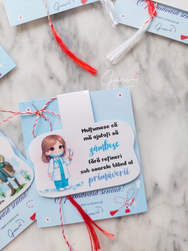 Mărțișor semn de carte magnetic dentist