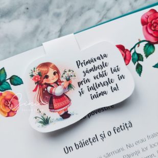 Mărțișor semn de carte magnetic tradițional