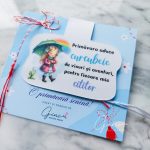 Mărțișor semn de carte magnetic grădiniță sau școală