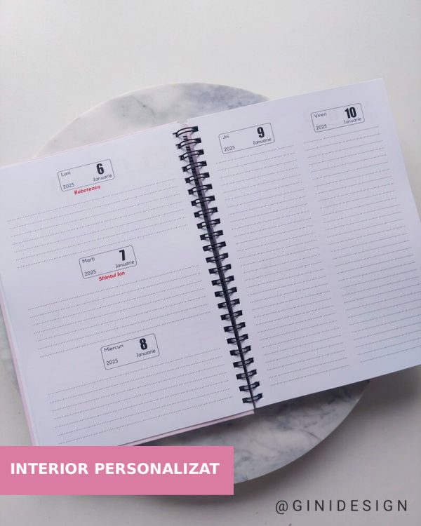 Agenda programari 2027-interior personalizat