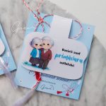 Mărțișor semn de carte magnetic bunici