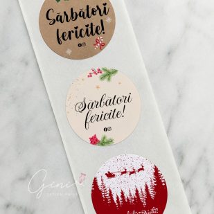 etichete adezive craciun
